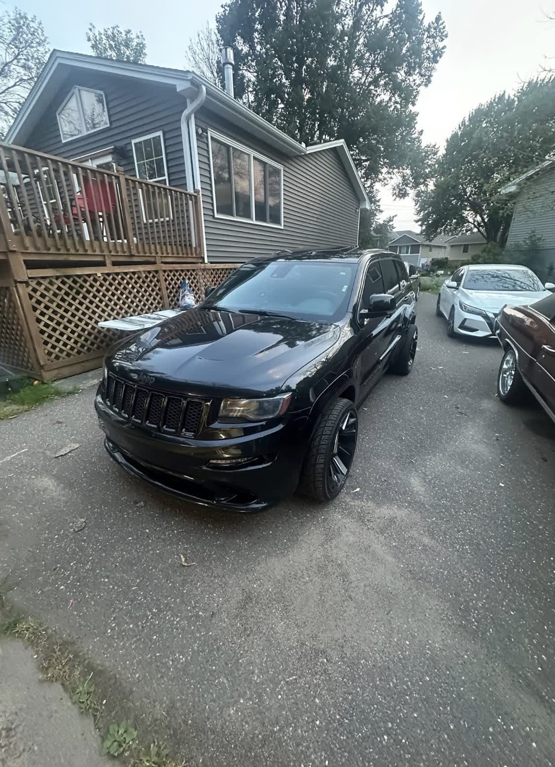 Black Jeep with dark automotive styling